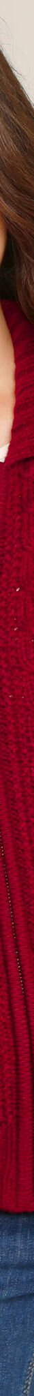 Gilet zippé col polo, maille torsadée (rouge foncé) Gilet zippé col polo, maille torsadée (rouge foncé)